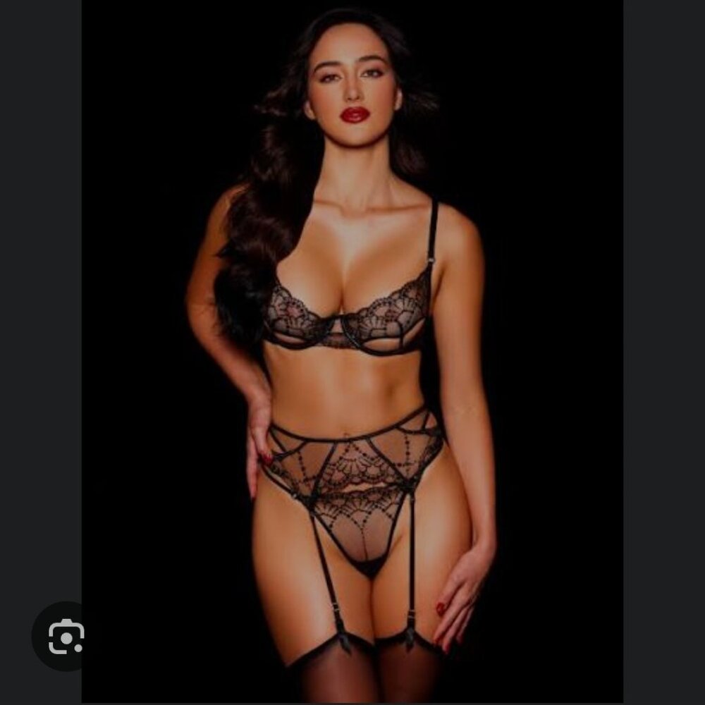 Honey Birdette Allegra black panty